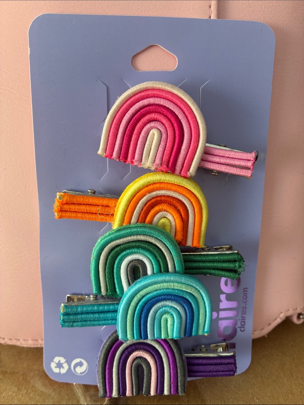 Rainbow Hair Clips NWT Ark Noah Cutsie lgbt Pride